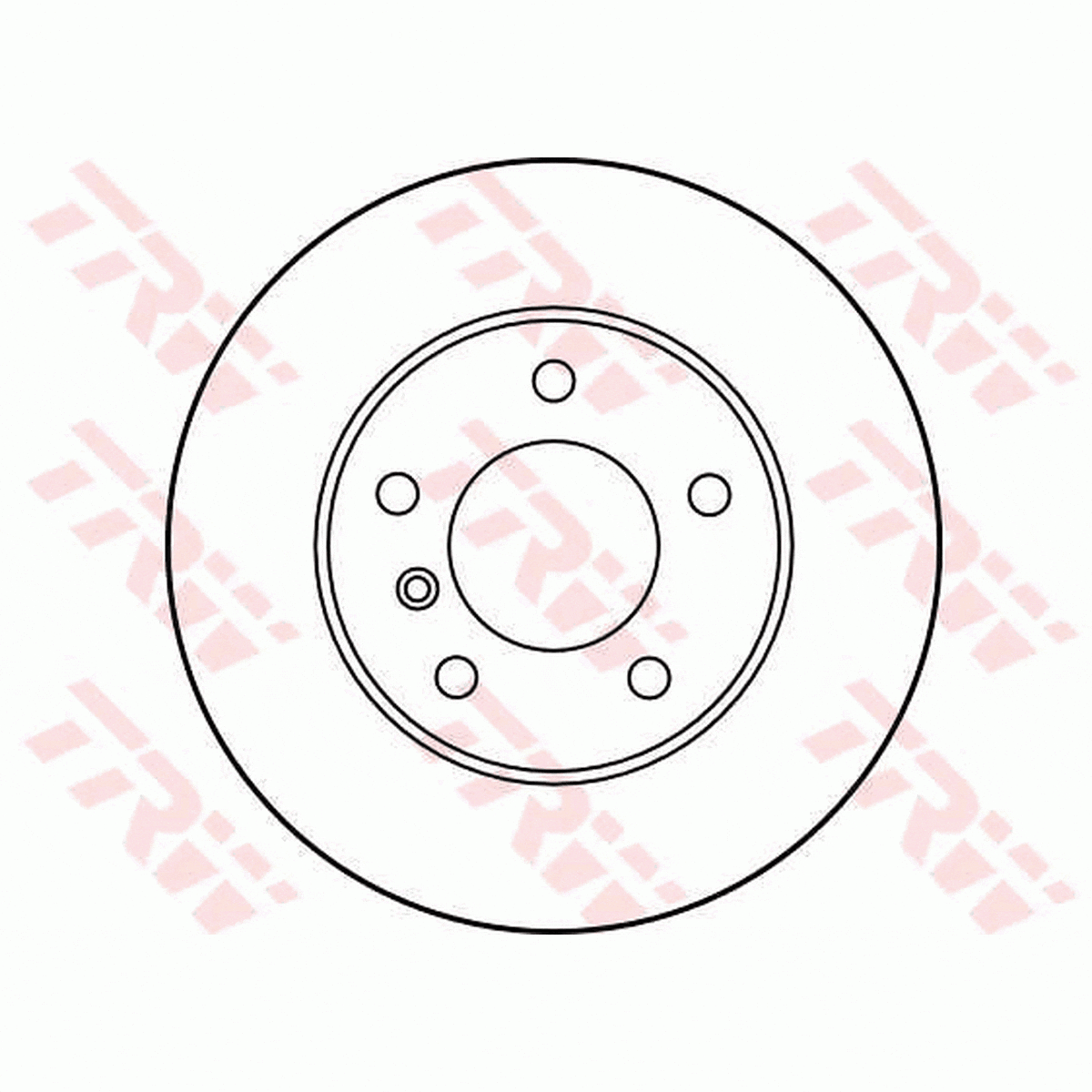 TRW Brake Rotor 280mm Rear DF1539S