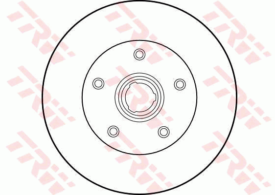 TRW Brake Rotor Pair 226mm Rear DF1540S