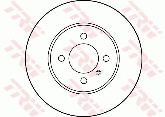 TRW Brake Rotor Pair 260mm Front DF1569S