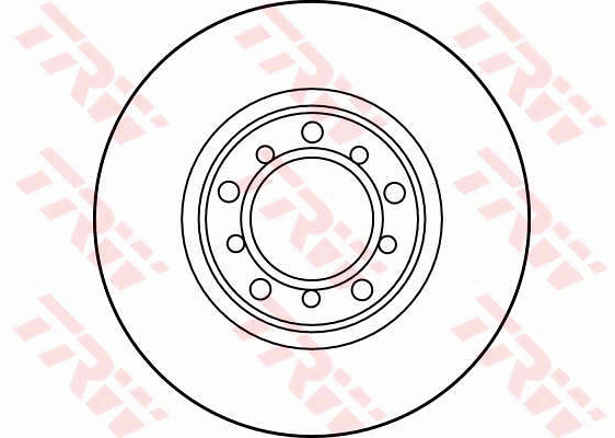 TRW Brake Rotor Pair 278mm Front DF1573S