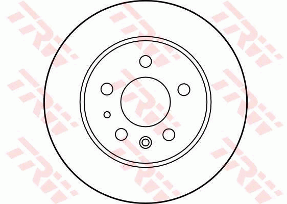 TRW Brake Rotor Pair 279mm Rear DF1574S