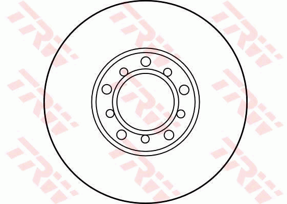 TRW Brake Rotor Pair 278mm Rear DF1578S