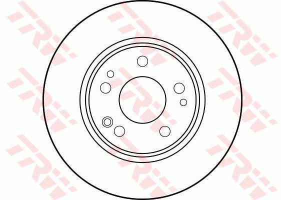 TRW Brake Rotor Pair 284mm Front DF1581S
