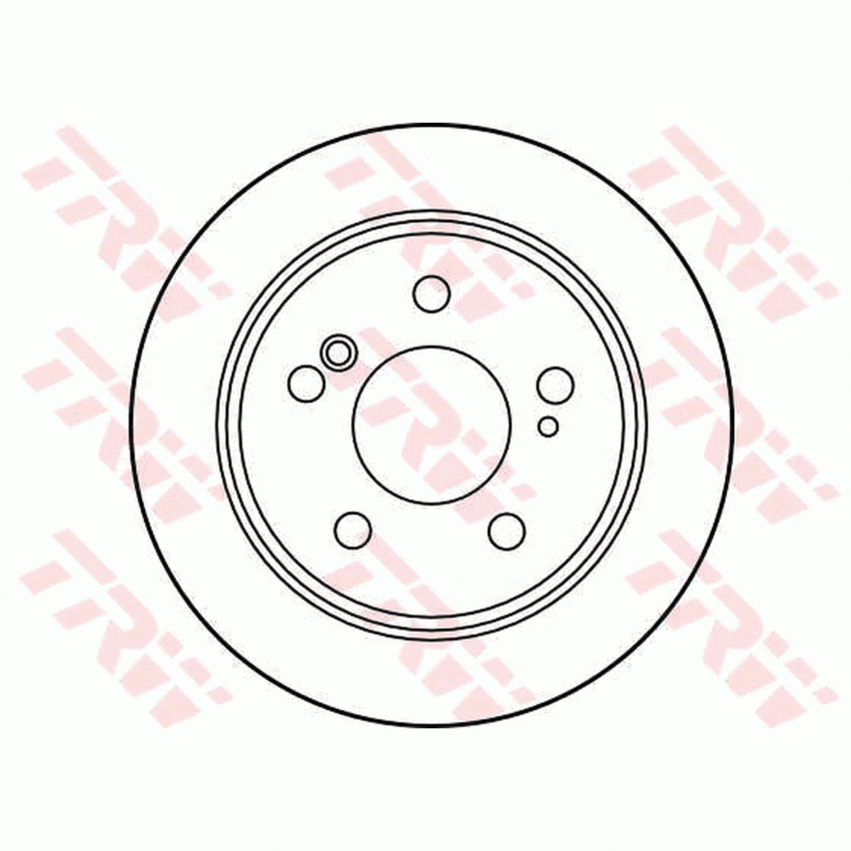 TRW Brake Rotor Pair 258mm Rear DF1583S