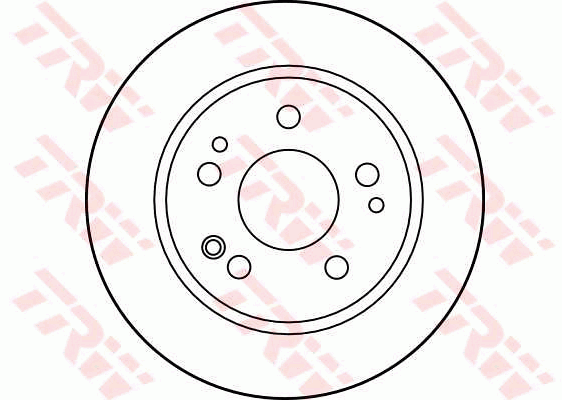 TRW Brake Rotor Pair 262mm Front DF1584S
