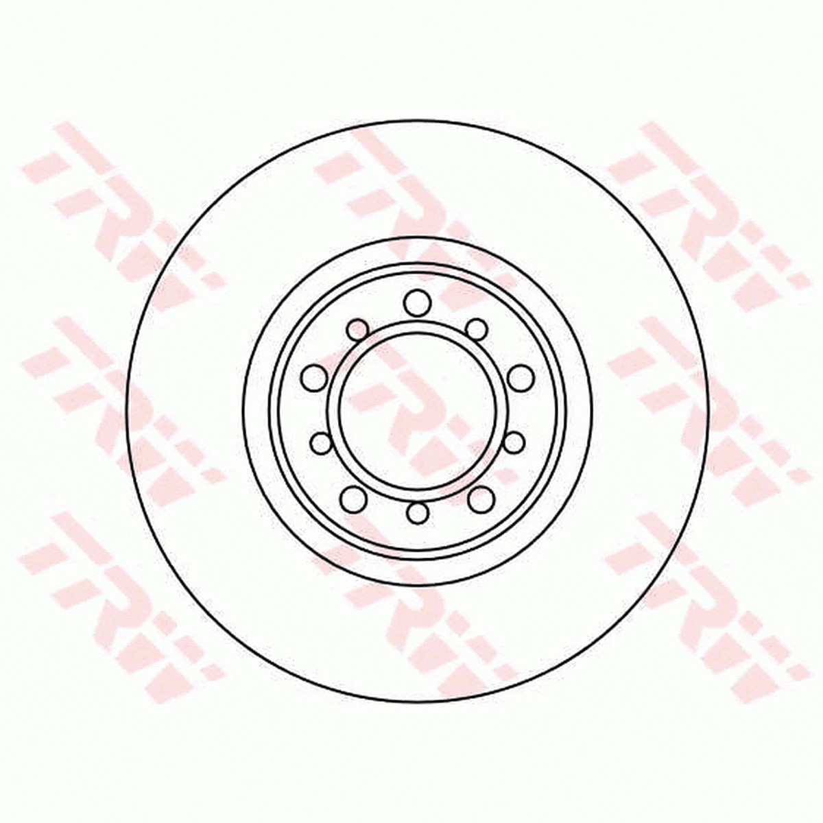 TRW Brake Rotor Single 300mm Front DF1586S