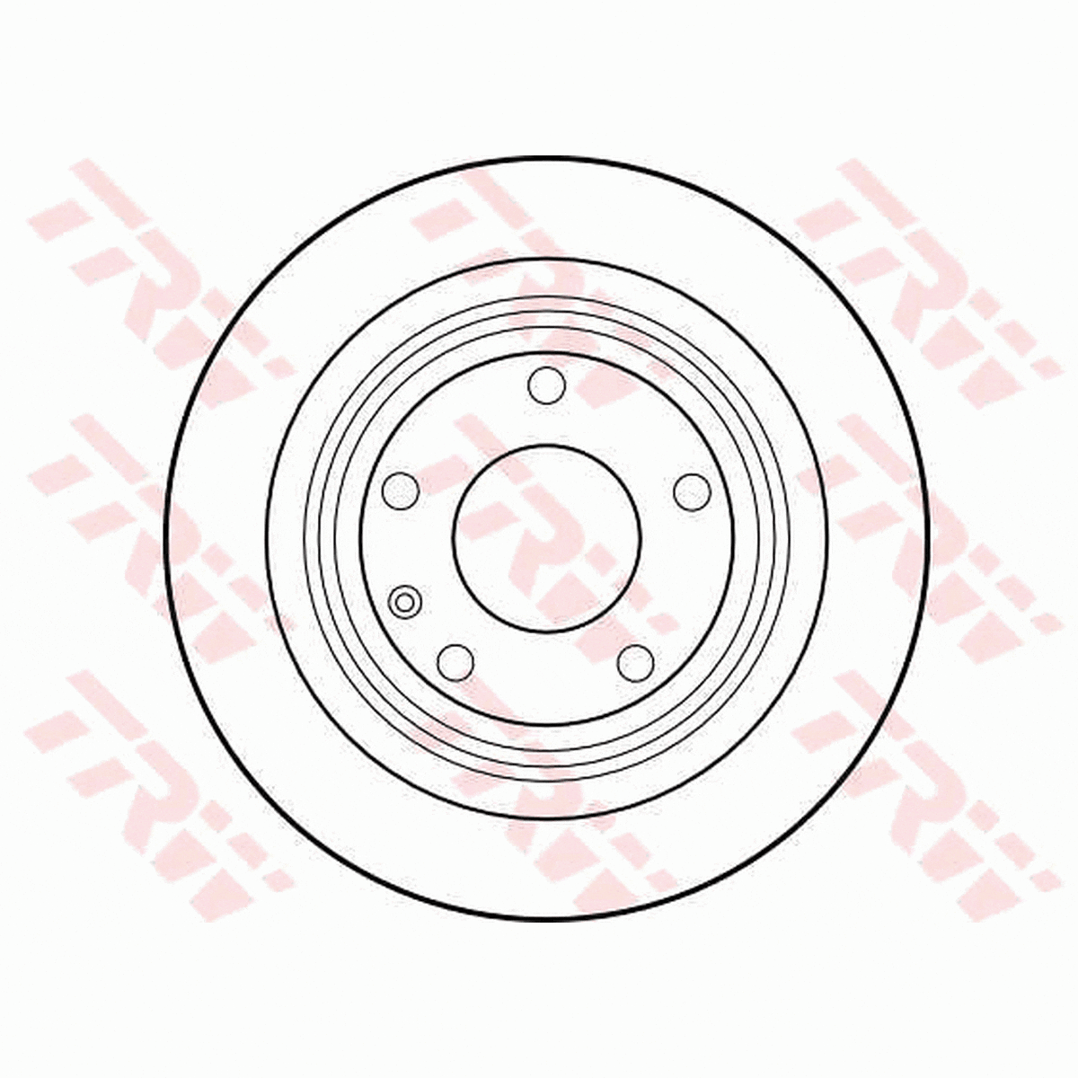 TRW Brake Rotor Pair 300mm Rear DF1590S