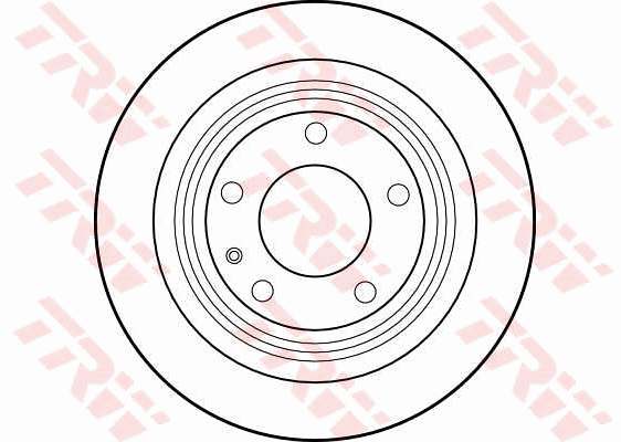 TRW Brake Rotor Pair 300mm Rear DF1591S