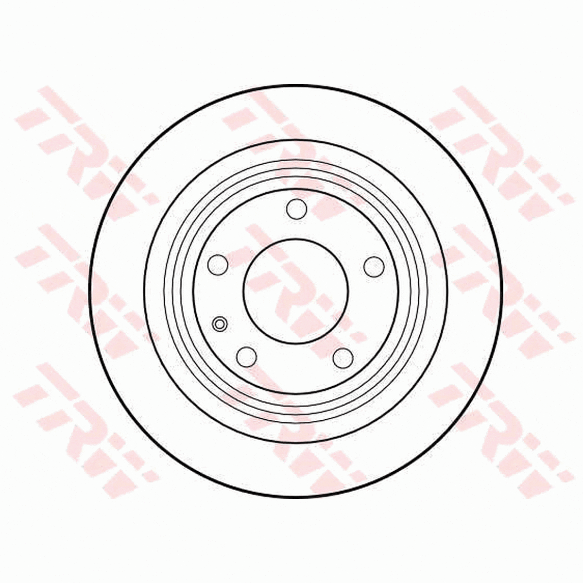 TRW Brake Rotor Pair 300mm Rear DF1592S