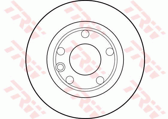 TRW Brake Rotor Single 260mm Front DF1593S