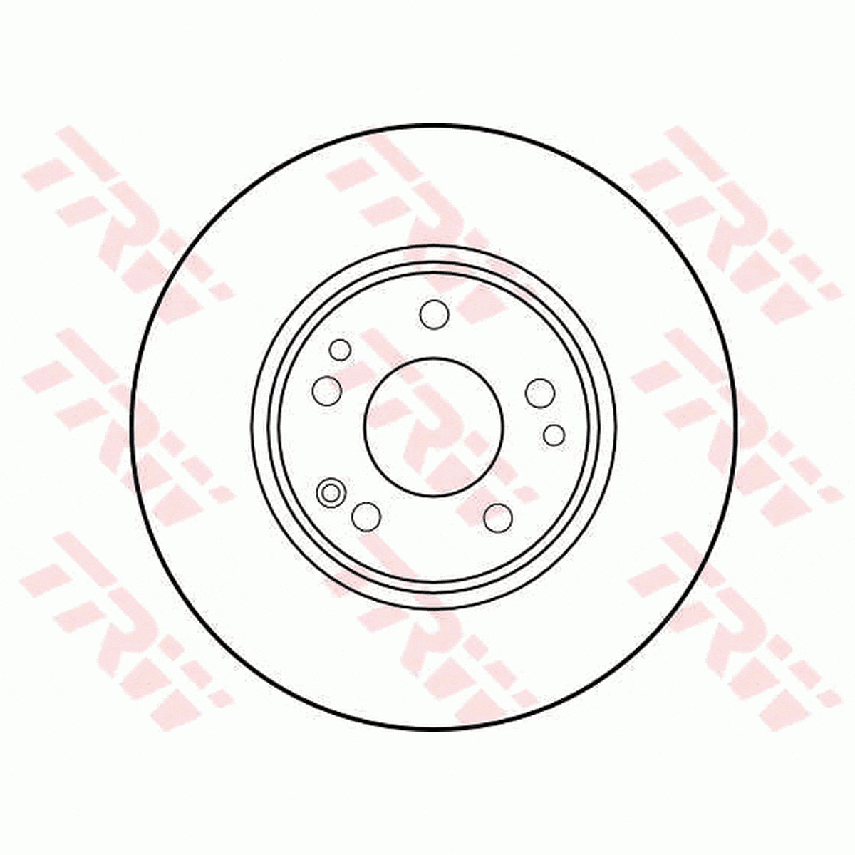 TRW Brake Rotor Pair 300mm Front DF1594S