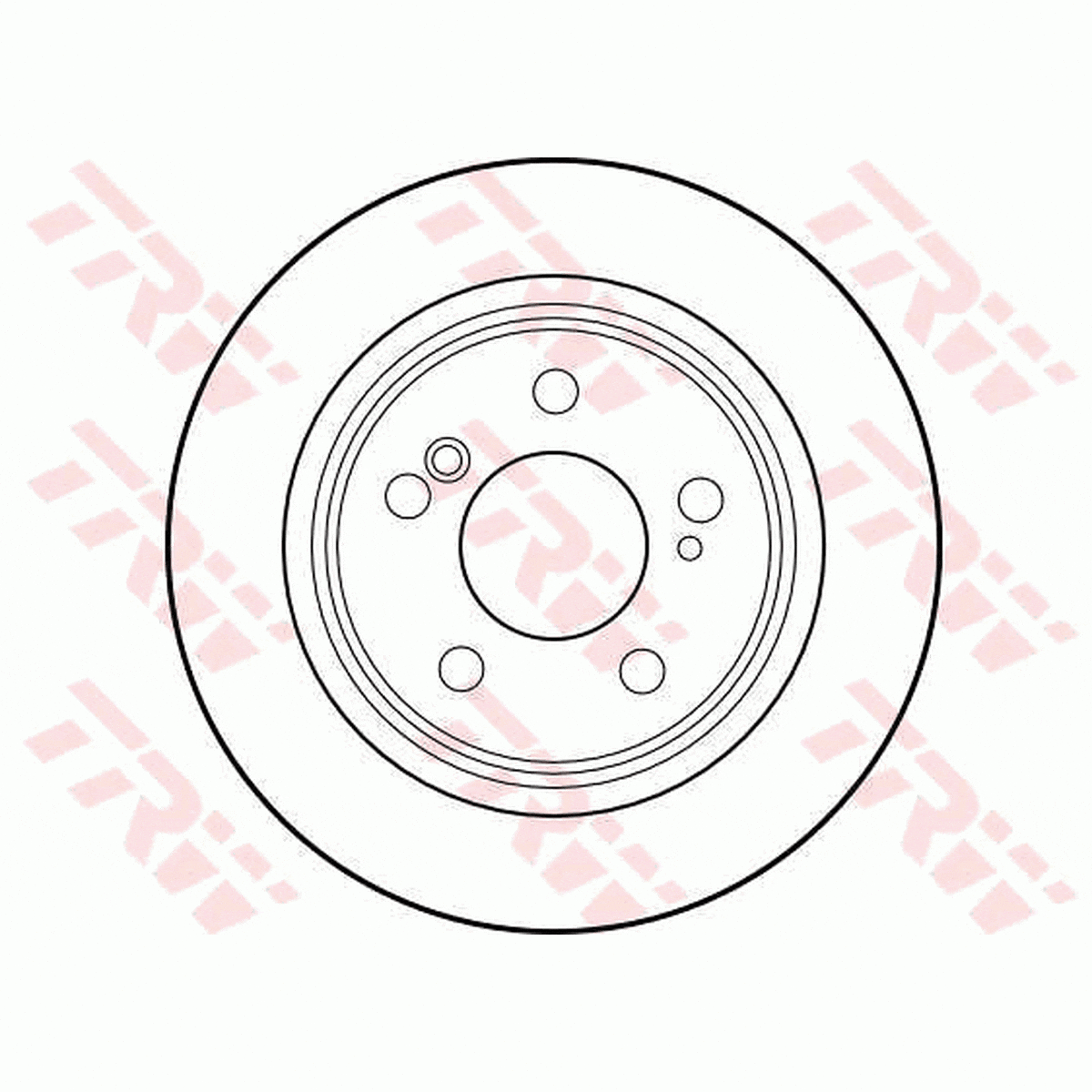TRW Brake Rotor Pair 278mm Rear DF1595S