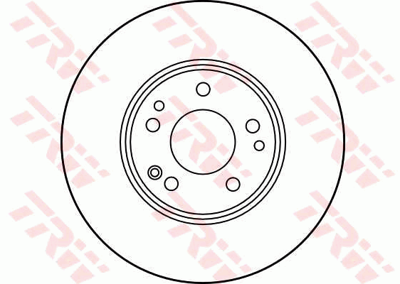 TRW Brake Rotor Pair 295mm Front DF1598S