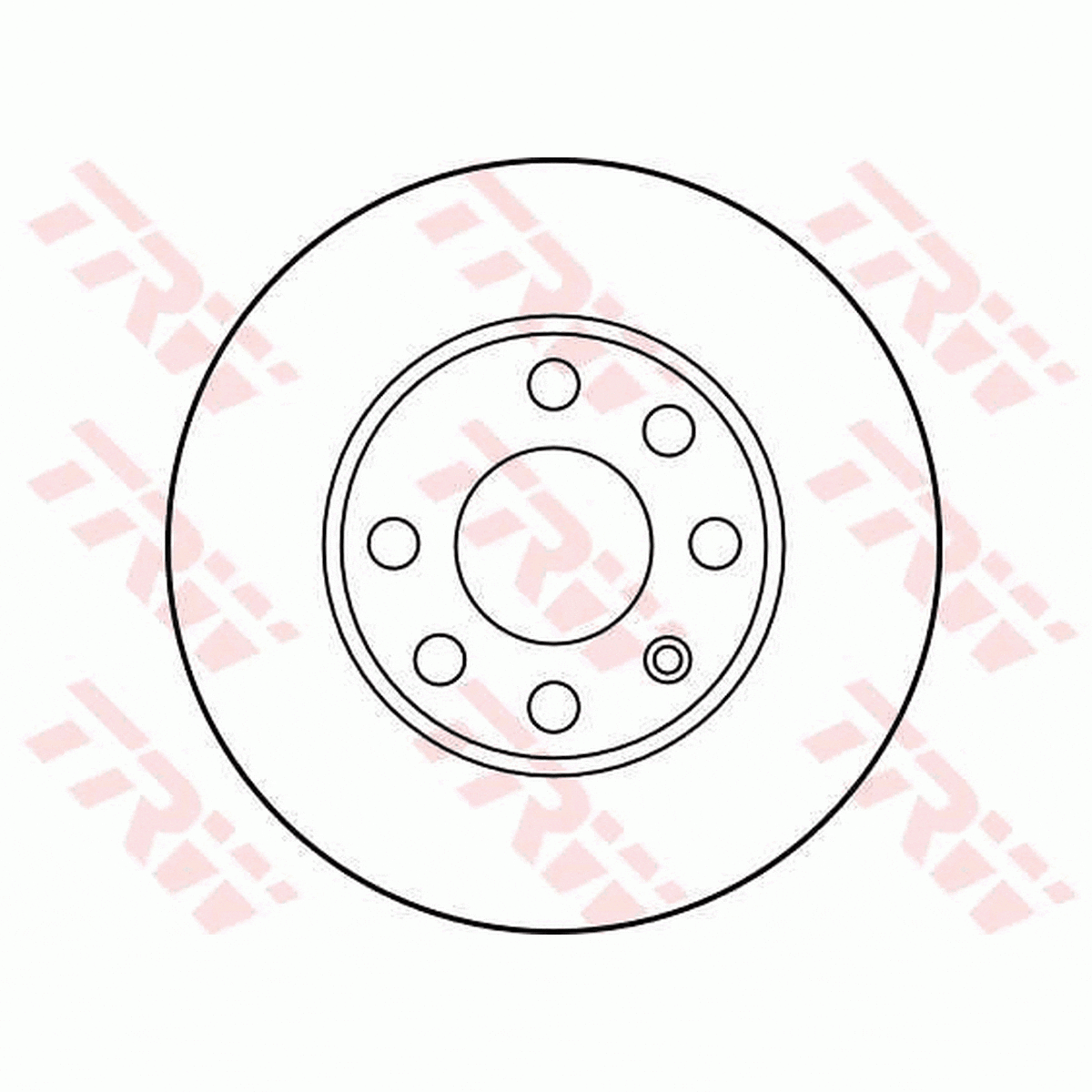 TRW Brake Rotor Pair 236mm Front DF1608S
