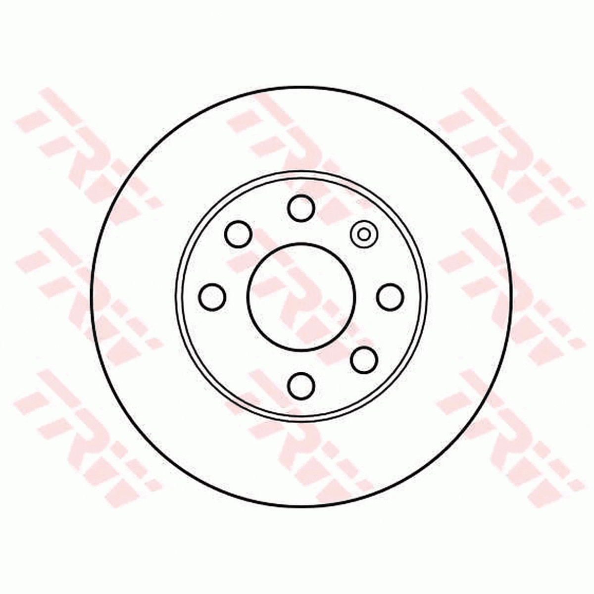 TRW Brake Rotor Single 236mm Front DF1609S