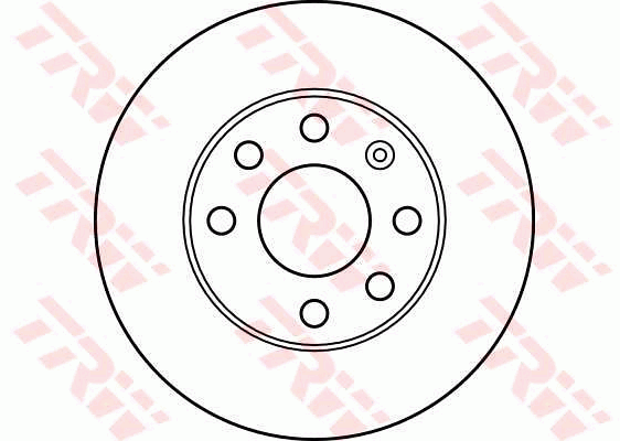 TRW Brake Rotor Pair 236mm Front DF1609S