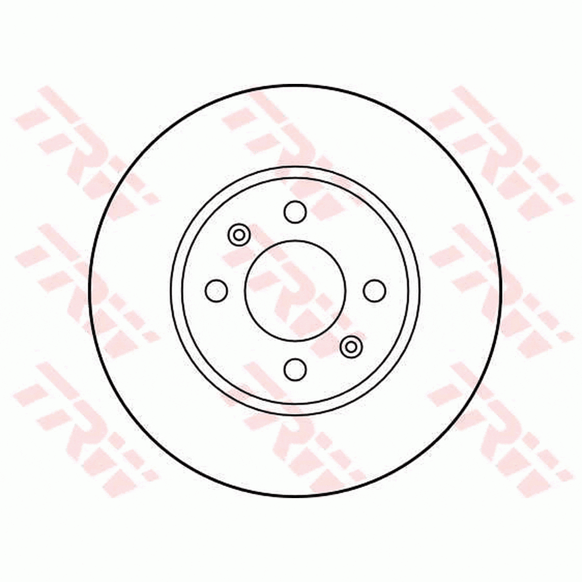 TRW Brake Rotor Single 280mm Front DF1627S