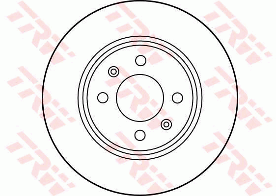 TRW Brake Rotor Pair 280mm Front DF1663S