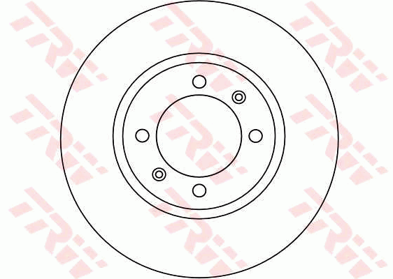 TRW Brake Rotor Pair 280mm Front DF1664S