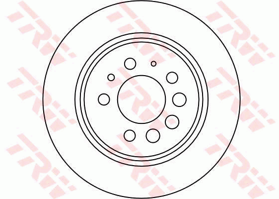 TRW Brake Rotor Pair 281mm Rear DF1674S