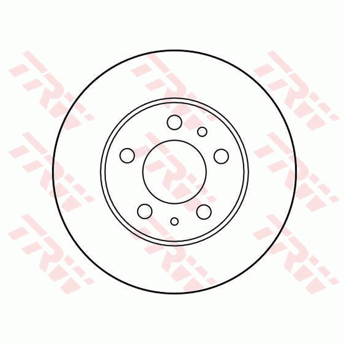 TRW Brake Rotor Pair 263mm Front DF1687S