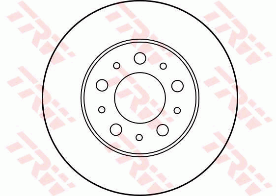 TRW Brake Rotor Pair 263mm Front DF1689S