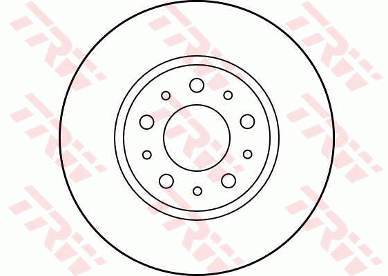 TRW Brake Rotor Pair 280mm Front DF1697S