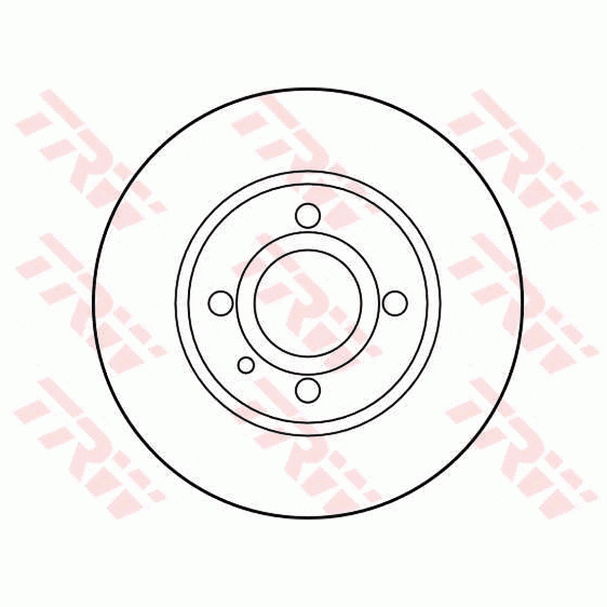 TRW Brake Rotor Pair 239mm Front DF1734S