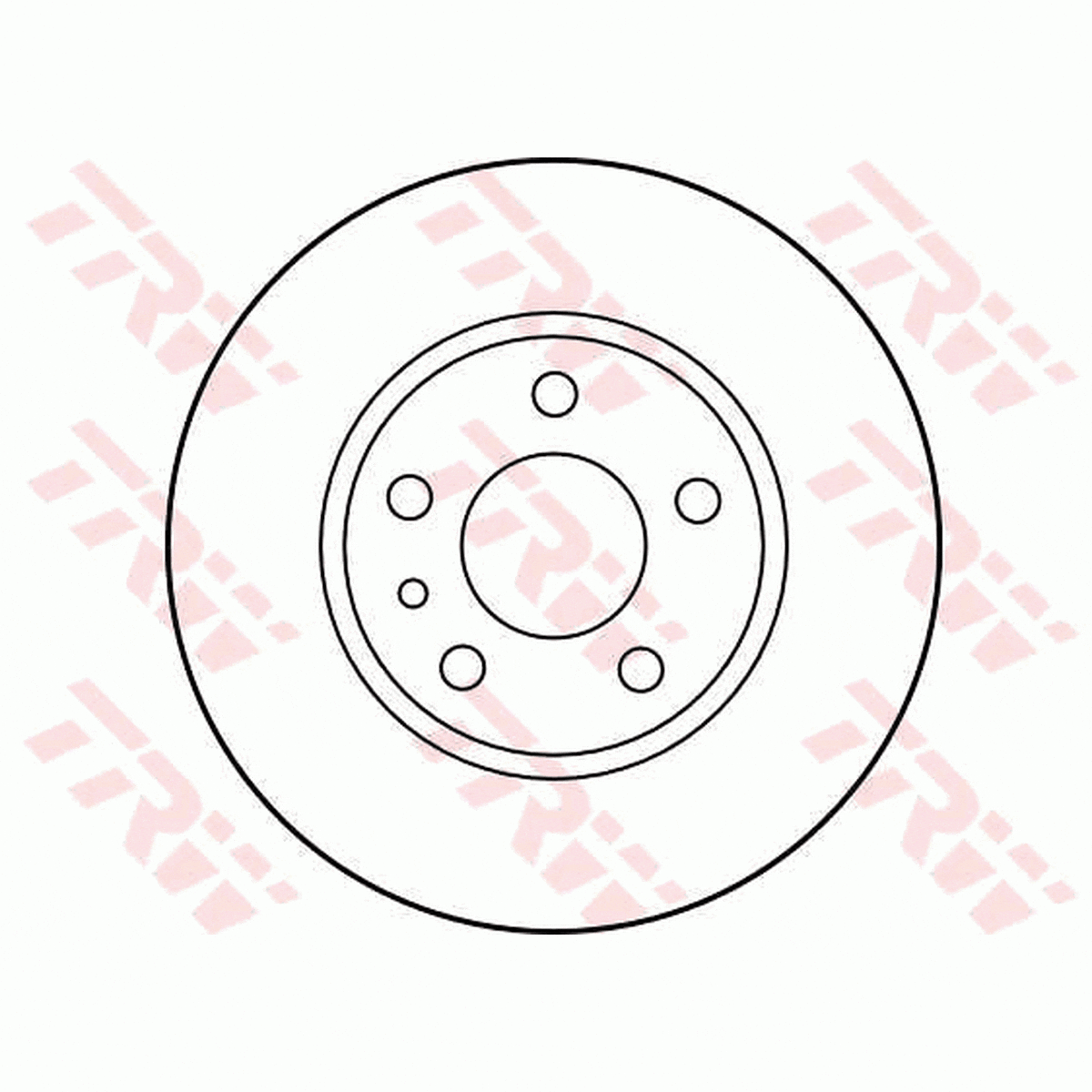 TRW Brake Rotor Single 251.5mm Rear DF1739S