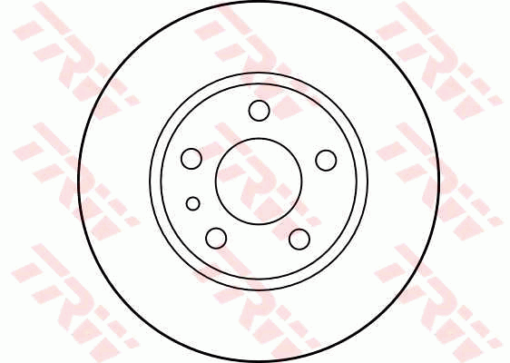 TRW Brake Rotor Pair 251.5mm Rear DF1739S