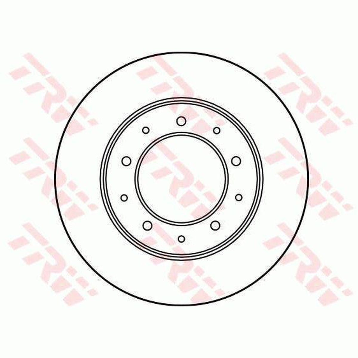 TRW Brake Rotor 290mm Rear DF1802S