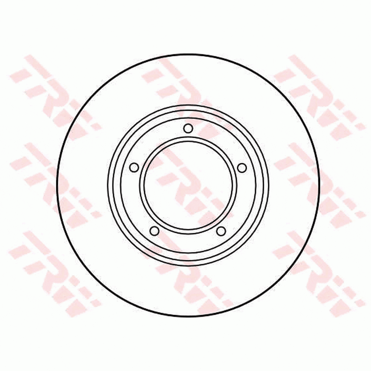 TRW Brake Rotor Single 298.5mm Front DF1803S