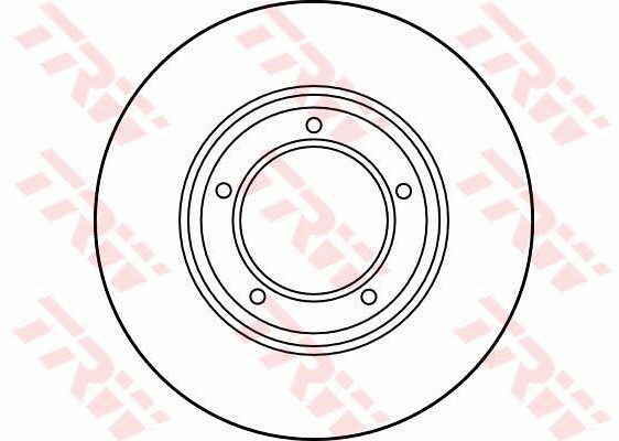 TRW Brake Rotor Pair 298.5mm Front DF1803S