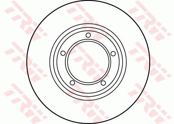 TRW Brake Rotor Pair 298.5mm Front DF1833S