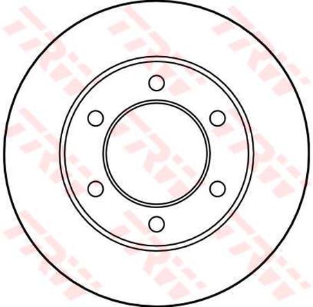 TRW Brake Rotor 302mm Front DF1912S