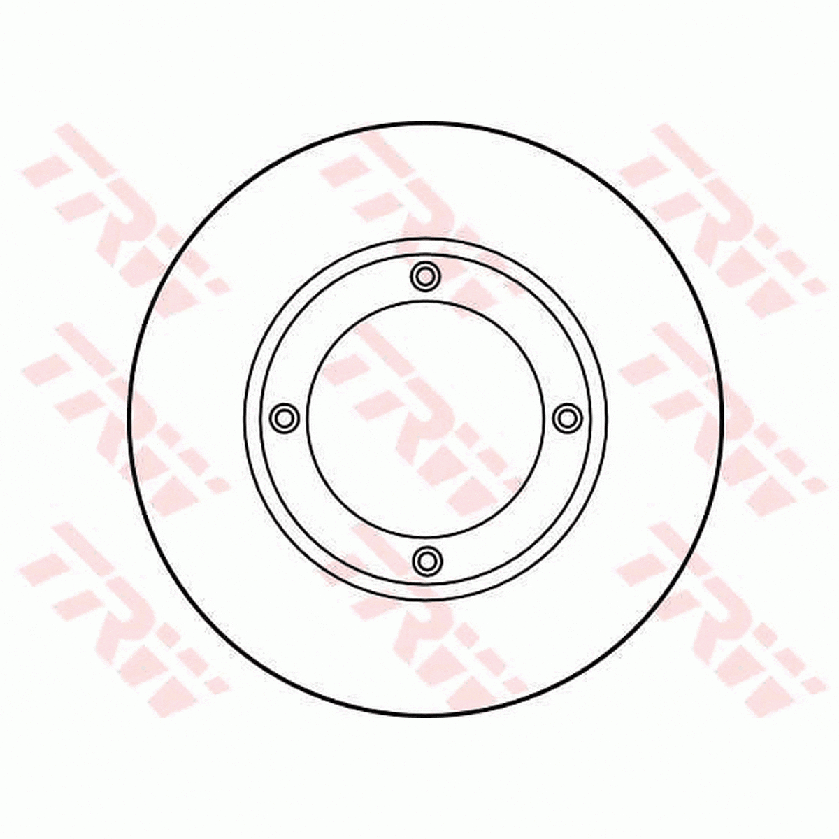 TRW Brake Rotor Pair 215.2mm Front DF1925S