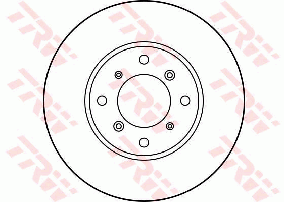TRW Brake Rotor Pair 242mm Front DF1963S