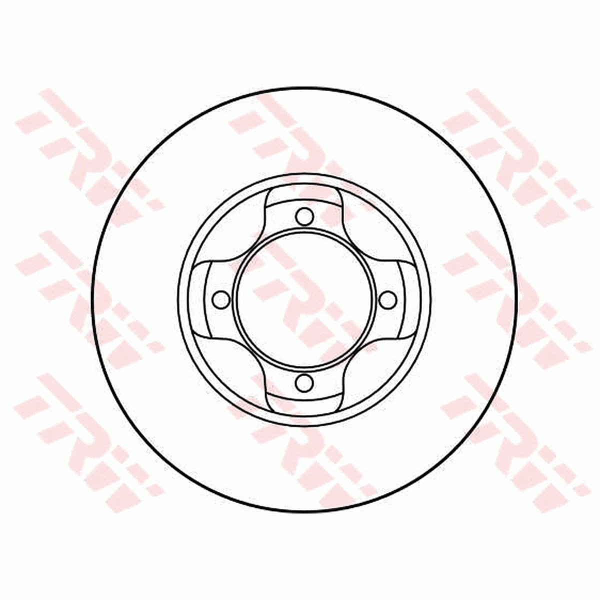TRW Brake Rotor 238mm Front DF1964S