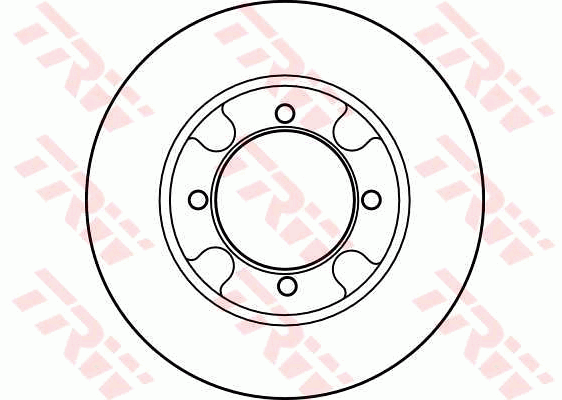TRW Brake Rotor Pair 250.2mm Front DF1998S