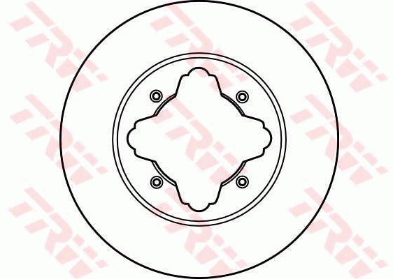 TRW Brake Rotor Pair 259mm Front DF2024S