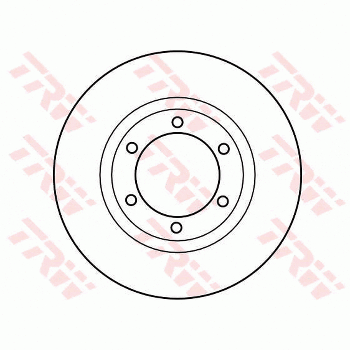 TRW Brake Rotor Pair 282mm Front DF2025S