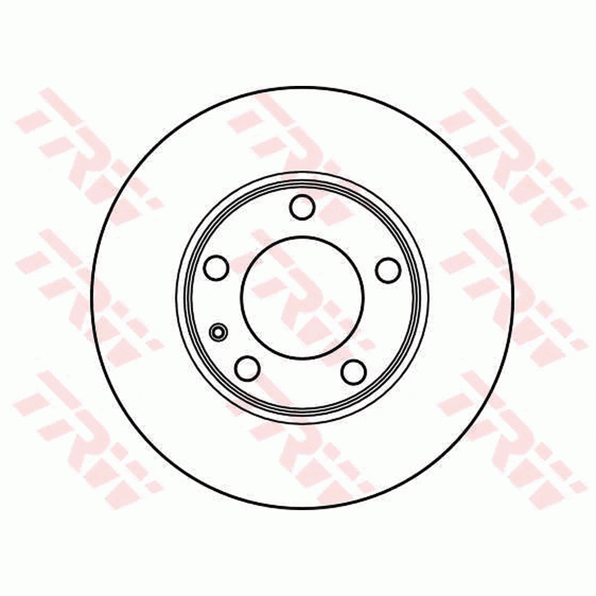 TRW Brake Rotor Pair 282mm Front DF2553S