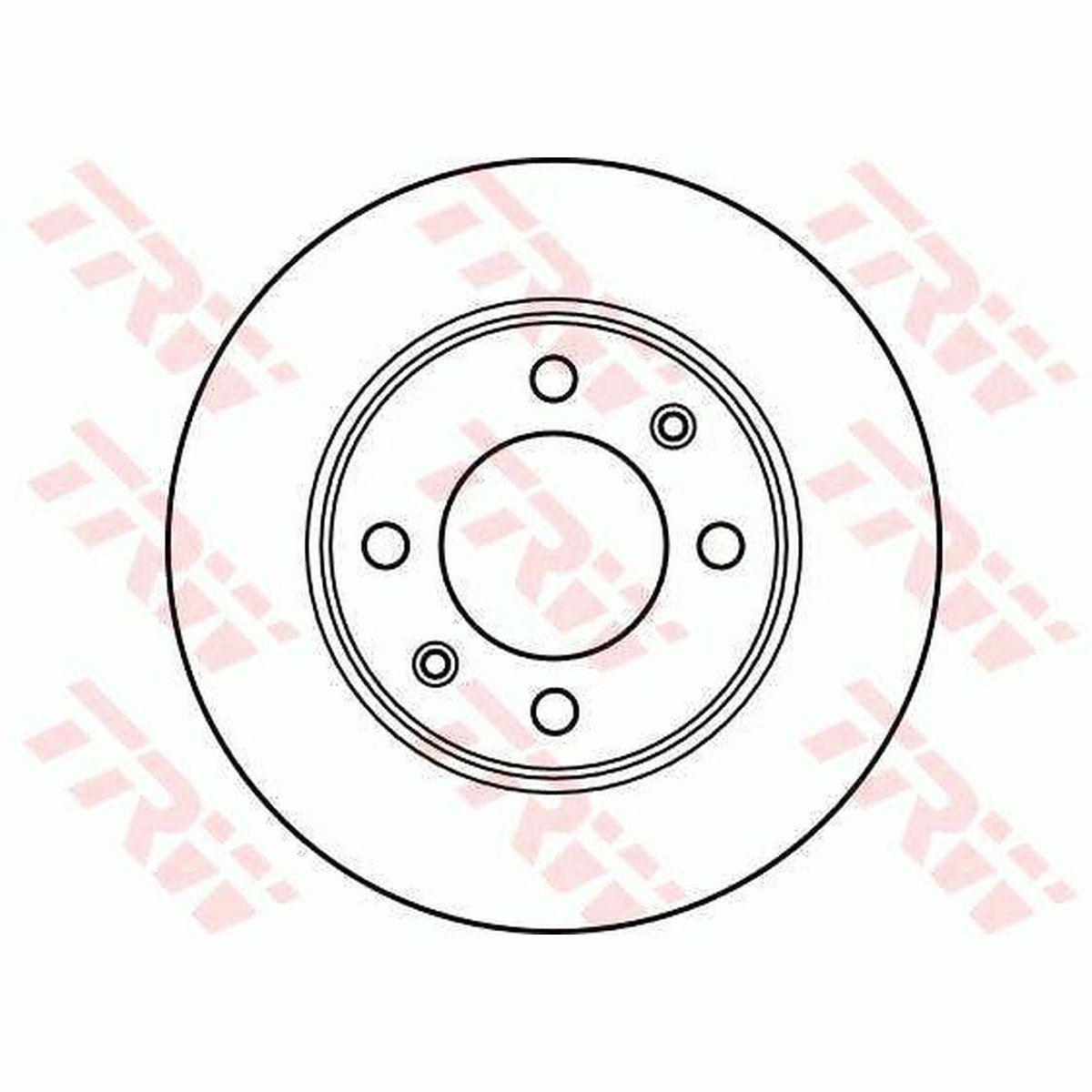 TRW Brake Rotor 247mm Rear DF2581S