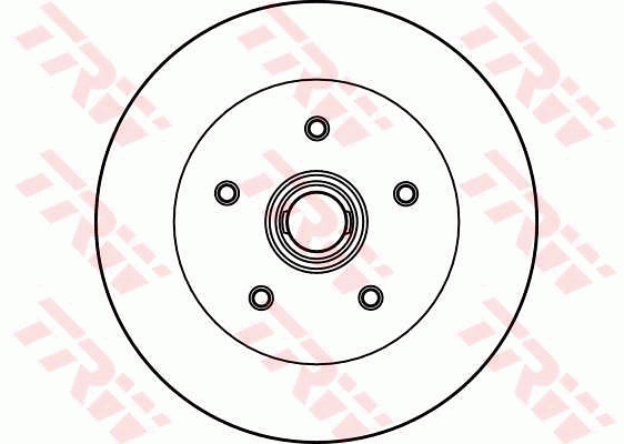 TRW Brake Rotor Single 258mm Front DF2587S