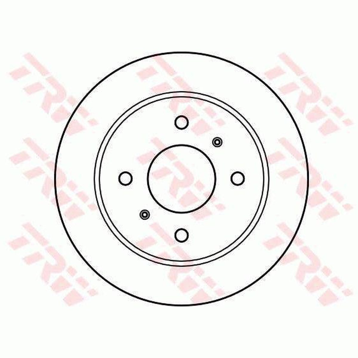 TRW Brake Rotor 258mm Rear DF2592S