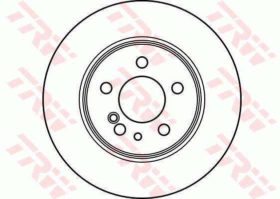 TRW Brake Rotor Pair 290mm Rear DF2594S