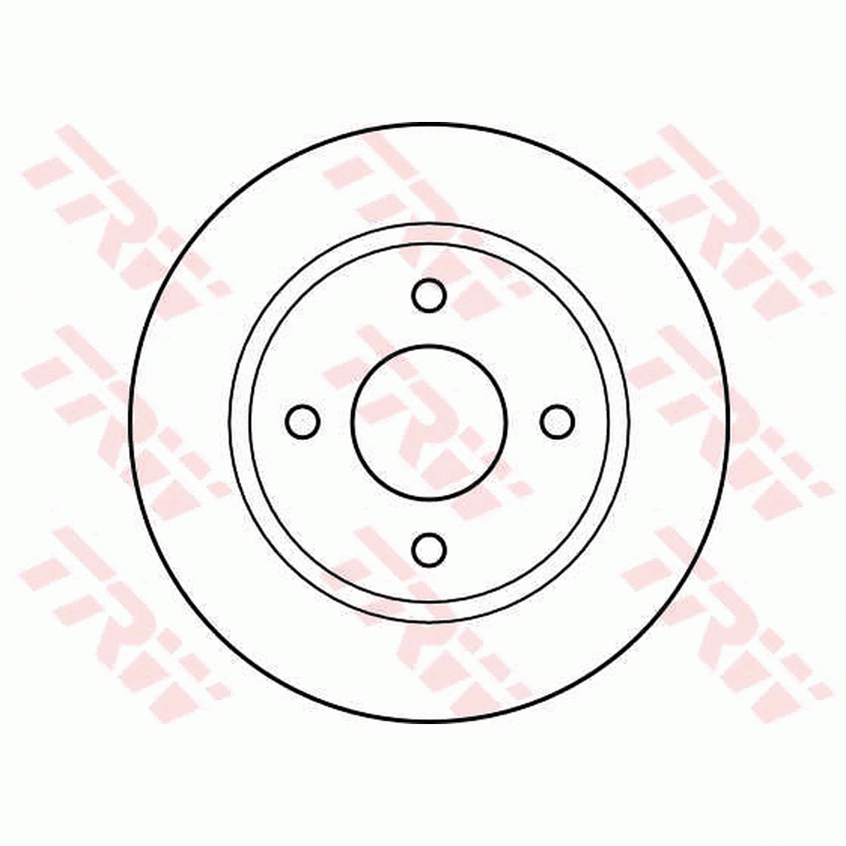 TRW Brake Rotor Single 234mm Front DF2611S