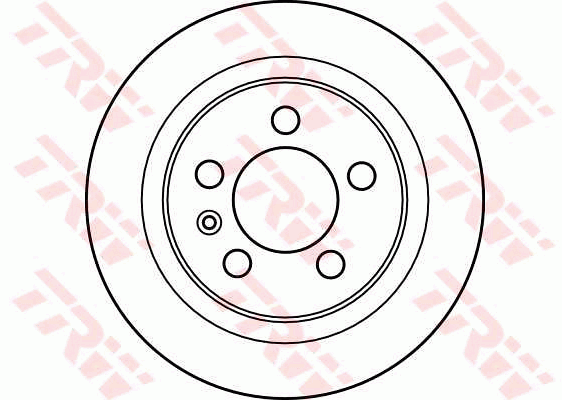 TRW Brake Rotor Pair 280mm Front DF2619S