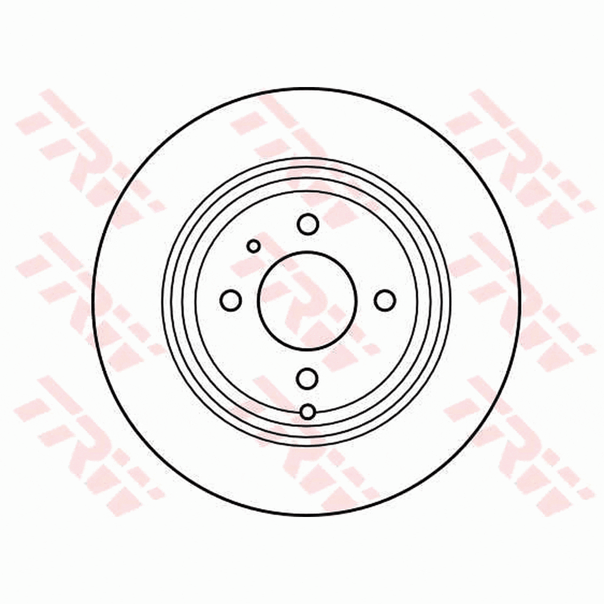 TRW Brake Rotor Pair 295mm Rear DF2620S