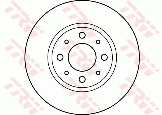 TRW Brake Rotor Pair 280mm Front DF2621S